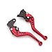 Leviers d'embrayage Frein CNC Levier d'embrayage De Frein Réglable De Moto en Aluminium 3D pour Honda NX650 Dominator 1988-1996 FMX 650 2005-2006 Poignées Poignées (Couleur : E1)