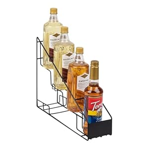 Mind Reader IRSYR4-BLK Sirup Flaschenständer Schwarz