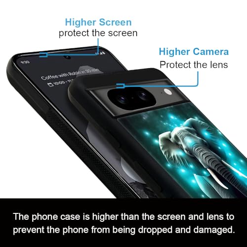 Coque Google Pixel 8 motif éléphant bleu pour vos sorties