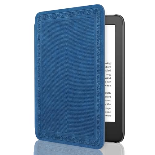 Image of MoKo Case Fits 6 inch e-Reader 2024 /2022 Lightweight Cover, Blue Vintage Twill