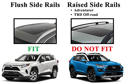 Brightlines Crossbars Roof Rack Replacement For 2019 2020 2021 2022 2023 Toyota Rav4 Le Xle Xse Limited Hybrid #TOP2