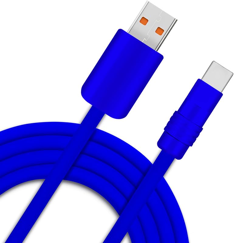 Chubby 3.0 Extra Long Fast Charging Cable Durable USB Type-C Cables USB C to A Quick Charger Cord Ultra-Thick Silicone Charger, Chocolate, Type-C to Type-C, 19.6 FT, 4.9ft (1.5m)