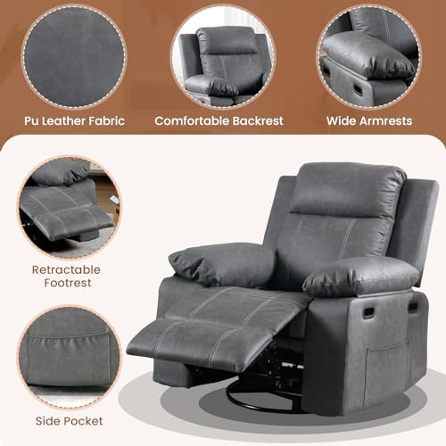 Sillón reclinable masaje Gris con estructura metal miniatura 6