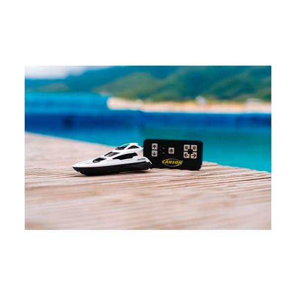Carson Modellsport Nano Racer Yacht RC Motorboot RTR, WeiÃ – Bild 4