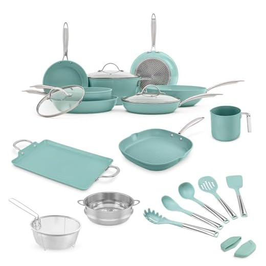 JADECOOK Batería De Cocina Jade Chef Plus + Utensilios 22 Piezas