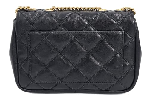 Tory Burch 148243 Willa Black Diamond Quilted With Gold Hardware Women's Shoulder Bag4