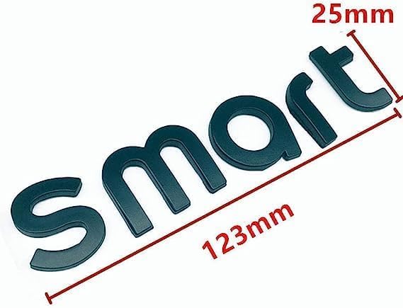 Autocollants Emblèmes Pour Smart Fortwo/Forfour 451/453 - Stickers Badge Style Personnalisé Argent Mat - Décoration Voiture