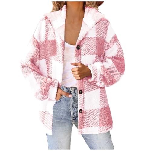 Veste à carreaux polaire femme chaude et confortable