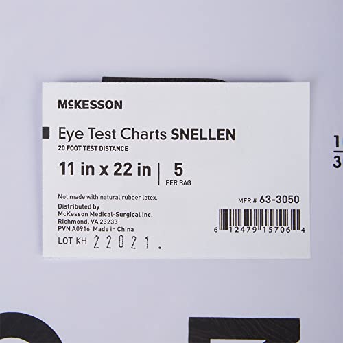 Tableau de test pour les yeux Snellen McKesson mat pour éviter les reflets