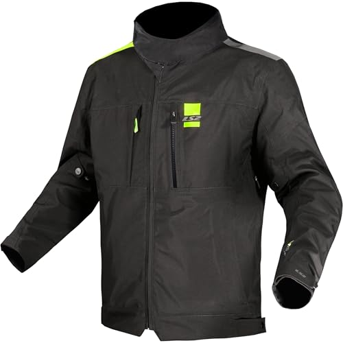 Blouson moto femme LS2 Titanium veste textile protectrice jaune fluo