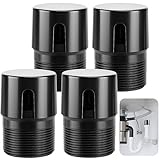 Nkiy Quen 4 Pcs 1-1/2 Inch NPT ABS in Line Vent,Black Air Admittance Valve to Prevent Sewer Gas,RV Plumbing Valve Vent for Tubes Showers Sink Drainage System