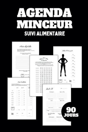 Agenda Minceur Suivi Alimentaire: Simple et Efficace Carnet de Suivi À Remplir pour Tous vos Objectifs Rééquilibrage Alimentaire, Régime et Perte de Poids. Idée Cadeau Femme