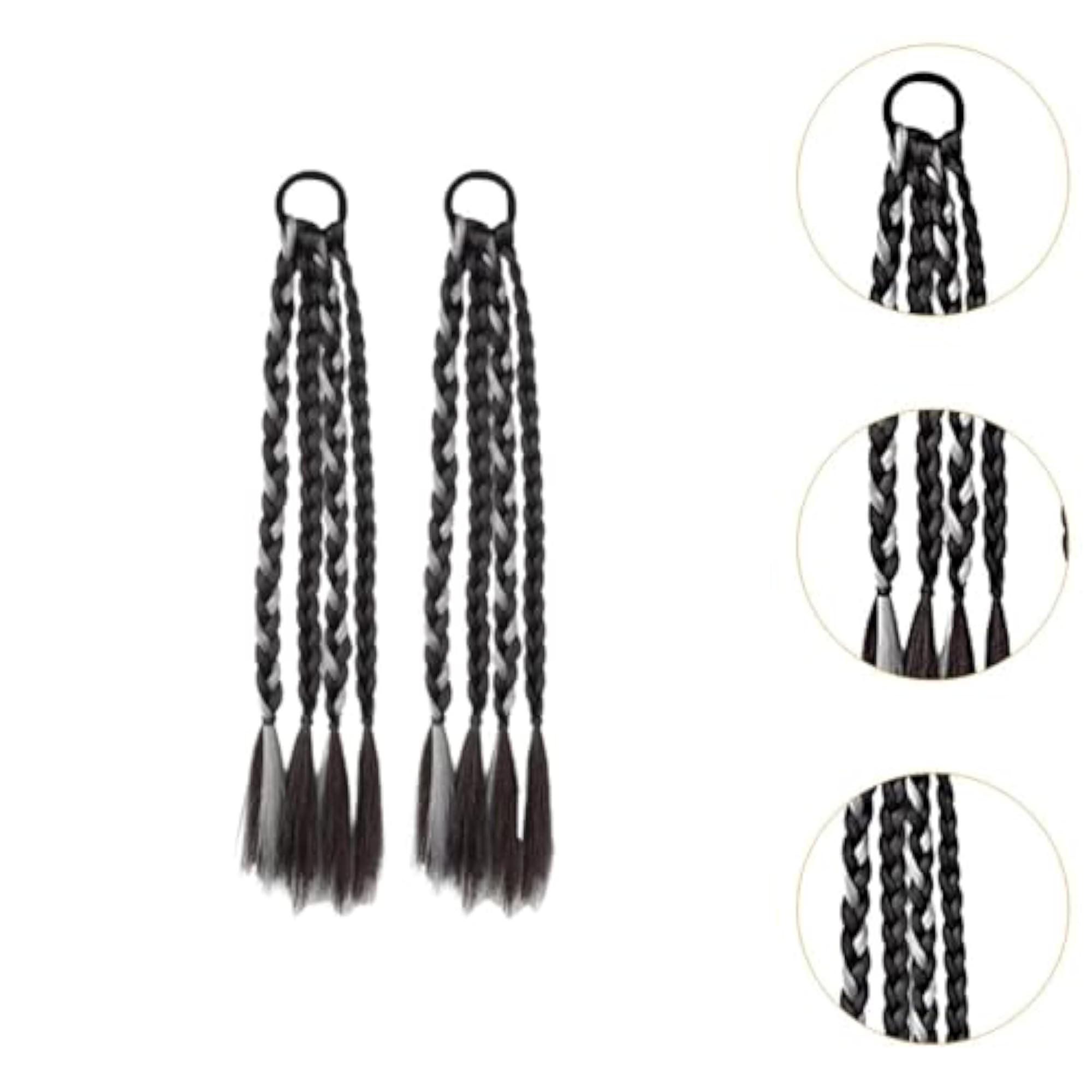 Braids Extensions for Holiday Performance, Grey