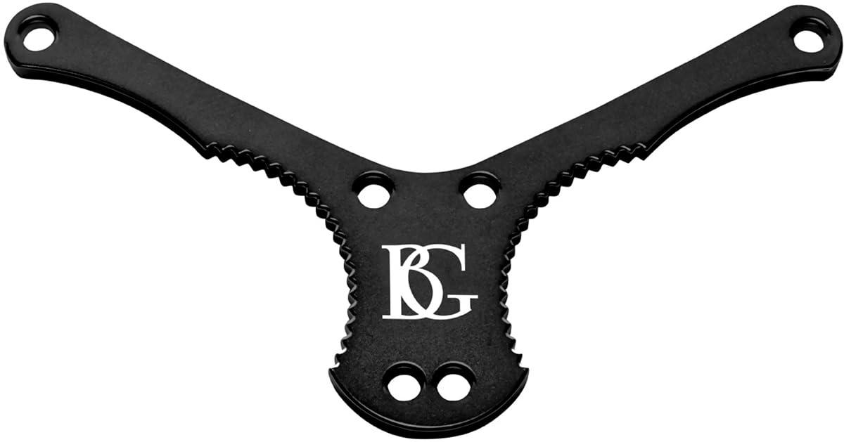 BG Cordon cuir Zen noir écarteur noir pour saxo - Mousqueton métal