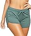 Colosseum Active Women's Simone Cotton Blend Yoga and Running Short (Mallard Green, Large)