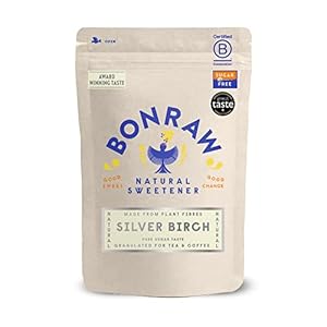 BONRAW Silverbirch Natural Xylitol Sugar 1KG – Alternative Sugar Sweetener – Great Natural Replacement for White Sugar