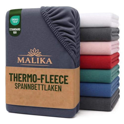 Malika® Winter Thermo Fleece Spannbettlaken, kuschelig weich Flausch Spannbetttuch, Betttuch Jersey flauschig Soft Plüsch Laken… – Ansicht 1