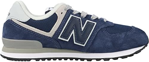 New Balance Boy's 574 Core Lace-Up Sneaker, Navy/White, 7 Big Kid | Image 2
