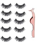 Professional (5 pairs) Faux 3D Mink Eyelashes Thick Long Multilayer Fluffy False Eyelashes With Free Precision Eyelashes Clip