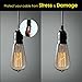 JACKYLED Cable Glands 50 Pairs Black Strain Reliefs Connectors Cord Grips for Wiring Pendant Hanging Light Ceiling Lighting