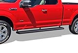 APS Running Boards 5in Matte Black Compatible with Ford F150 2015-2026 Super Cab &...