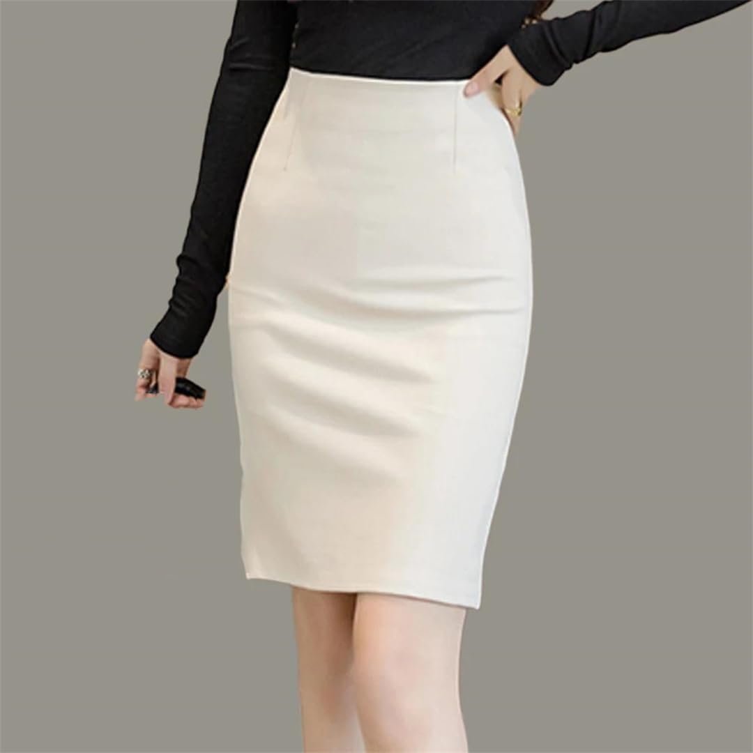 Gonne sottili a vita alta da donna da ufficio da donna gonne a matita elasticizzate mini gonna hip-wrap