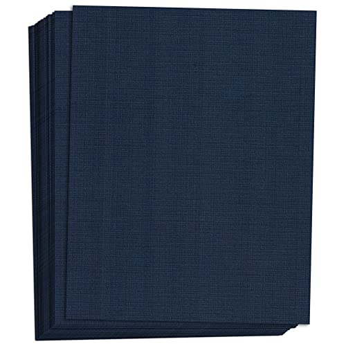 Papier cartonné bleu denim 50 feuilles Hamilco 21,6 x 27,9 cm pour scrapbooking et loisirs