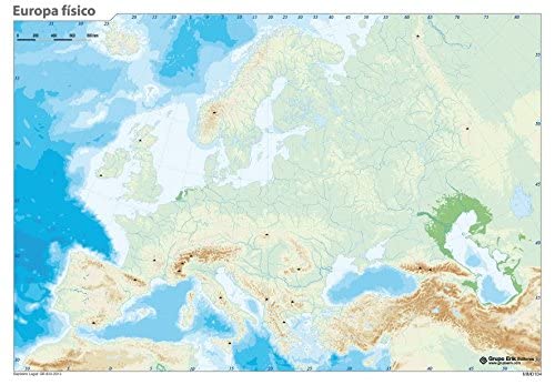 Grupo Erik Editores Mapa Mudo Europa Fisica