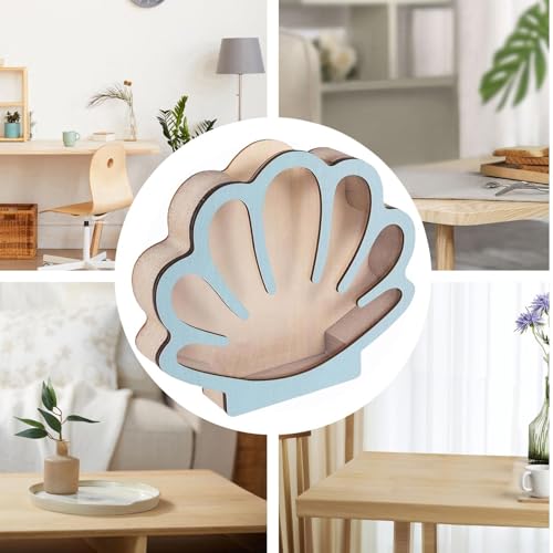 Boîte de collection de coquillages en bois pour un centre de table - 5