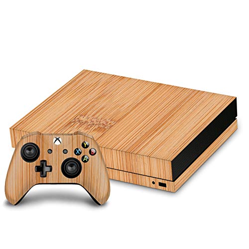 Xbox One X Vinyle Autocollant de Jeu Bambou Marron Clair par PLdesign