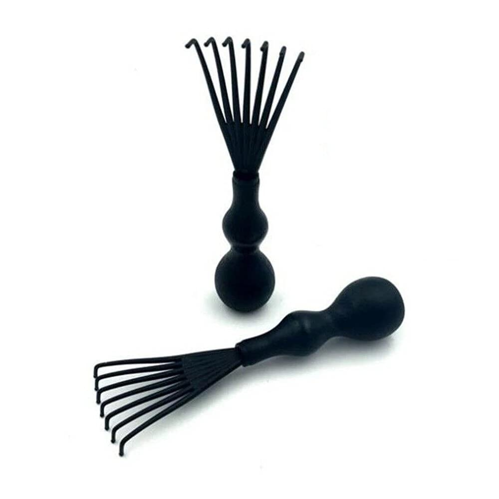 2 Pieces Hair Comb & Brush Cleaning Remover Embedded Handle Tool Comb Hair Brush Cleaner Useful Comb Accessories