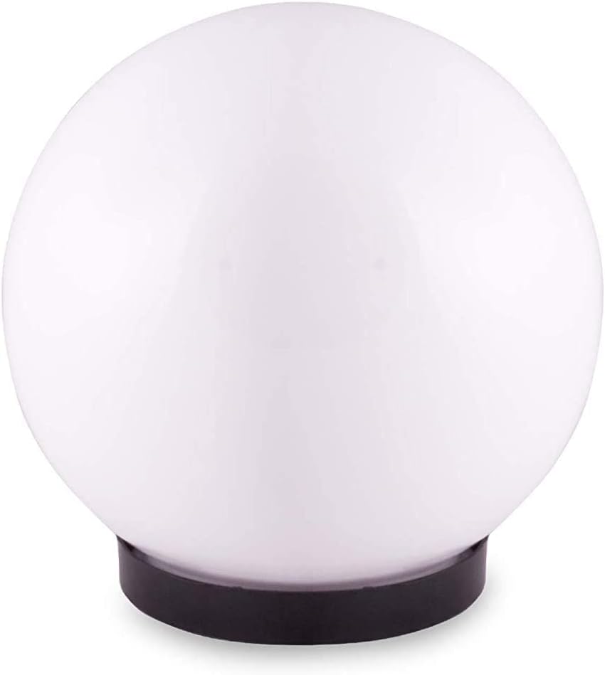 AUET Pvc Waterproof Outdoor Gate/Pillar/Garden Light 12Inches Milky(Ac)