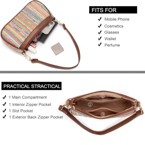 Image of Shoulder Bag for Women Retro Hobo Handbags Cross Body Purses