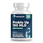 Fermenti Lattici Probiotici 150 Miliardi UFC, 30 Ceppi, 120 Cps Gastroresistenti I Probiotici e Prebiotici per Intestino Adulti con Lactobacillus Gasseri, Rhamnosus, Acidophilus, Probio Up