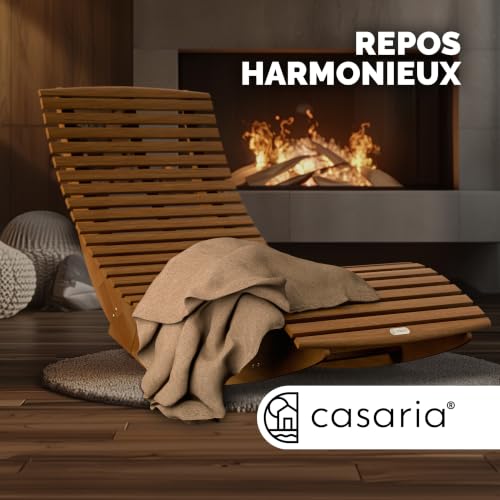Casaria® Set de 2X Chaises Longues à Bascule – vue 7