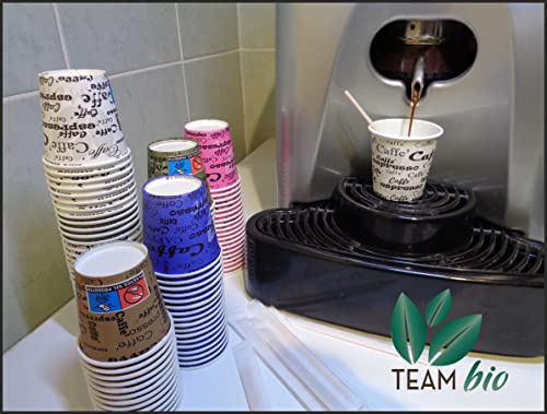 Bicchierini Caffè Carta di TEAMBIO® 1000Pz da 75ml...