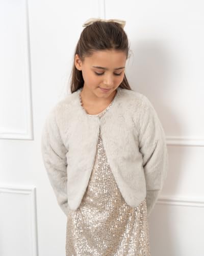 Image of BOLEROSE Girls Faux Fur Bolero Jacket