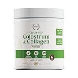Regen Vitality Grass-Fed Colostrum & Collagen Powder | Gut Health, Hair, Skin & Joint Support | New Zealand Bovine Colostrum, Hydrolyzed Collagen Peptides, 300mcg Biotin | Vanilla Bean | 28 Servings