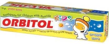 Orbitol Gum Flavor Toothpaste for Children Kosher 70-Grams Tubes (Pack of 4)