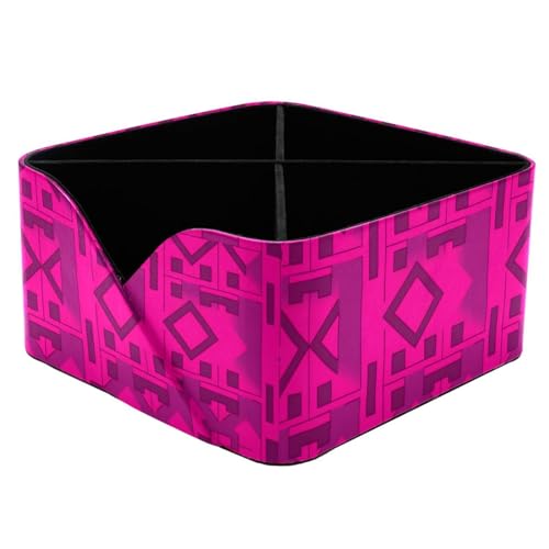 Porte-stylos rectangulaire avec motif géométrique carré pour table - 2