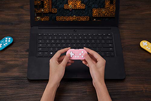 Image of 8Bitdo Zero 2 Bluetooth Key Chain Sized Mini Controller for Nintendo Switch, Windows, Android and macOS (Pink Edition)