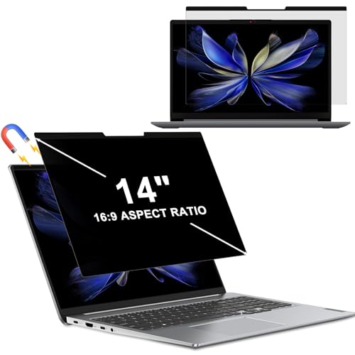 #rémunéré #Amazon<br>Magnétique Filtre de Confidentialité pour 14 Pouces 16:9 Laptop Amovible Anti-Lumière Bleu Anti-Rayures Protection Ecran Anti Espion Protecteur D'écran pour HP/Dell/Lenovo/Samsung/ASUS