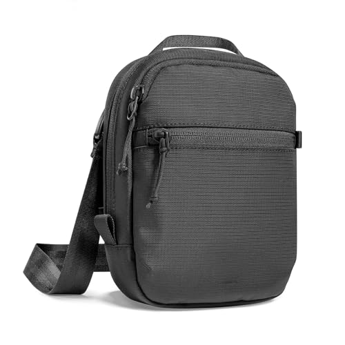 Bolso bandolera hombre antirrobo con protección RFID y organizador de pasaportes para viajes