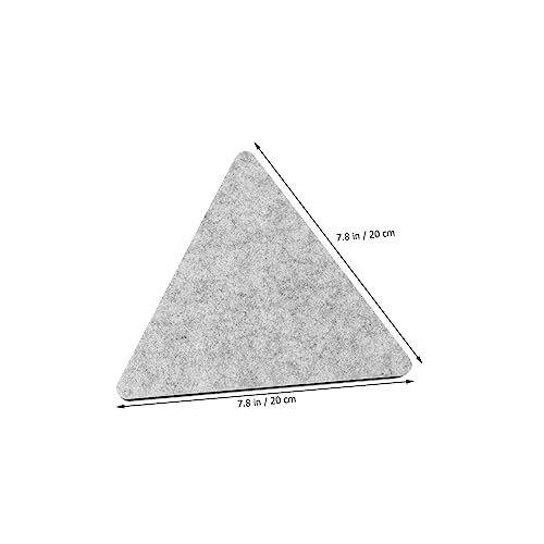 Toddmomy 12pcs Paneles Acústicos de Fieltro Gris Adhesivos para Aislamiento Sonoro Diseño Triangular para Fácil Instalación para Estudios en Casa Oficinas y Arte Decorativo de Pared miniatura 3