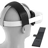 KIWI design Oculus Quest/Oculus Quest 2 / Oculus Rift Correa Ajustable para la Cabeza Head Strap para Reducir la Presión, Accesorios para Auriculares VR, Cuero de PU Cómodo (Negro)