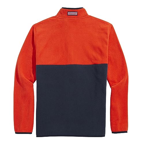 vineyard vines Men's Color Blocked Harbor Fleece Quarter-snap2
