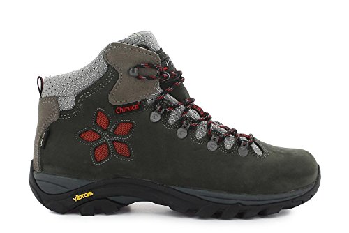 Chiruca Monique, Botas de montaña Mujer, Gris/Rojo, 40 EU