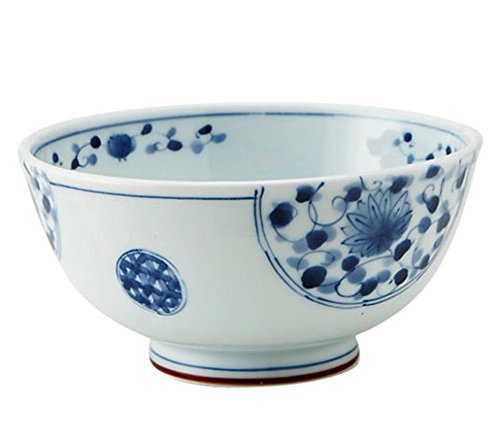 Amazon｜せともの市場 花伊万里 和柄模様の丼 どんぶり hniuk56｜丼