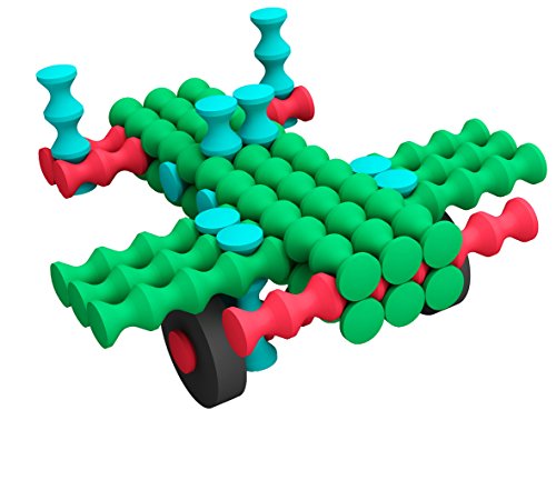 Popular Playthings Playstix Starter Set Construction Toy Building Blocks 80 Piece Kit #TOP2