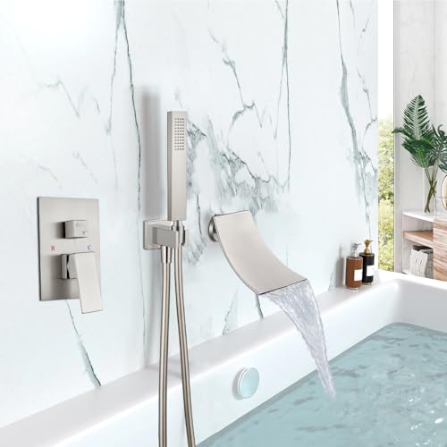 Robinet de baignoire avec pulvérisateur à main et colonne de douche